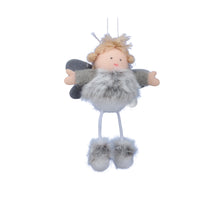 pb. 2 fabric angels/hanging grey 10,5cm