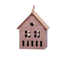 pb. 1 felt house hanging brown 7x5,5x8,5cm