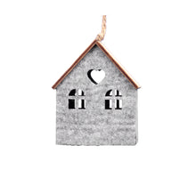 pb. 1 felt house hanging d.grey 7x5,5x8,5cm