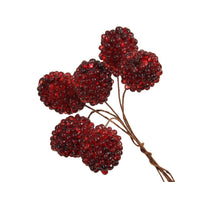pb. 12 bundle of 6 blueberries red 28 mm