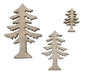 pm. 20 wooden trees/loose gray 3/5/7 cm