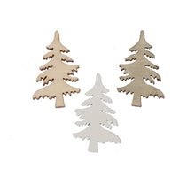 pb. 60 wooden trees/loose 3 ass.  3 cm