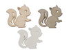 pb. 60 wooden squirrel/loose 3 ass. 3 cm