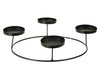 pc. 1 metal deco (4) black 30x30x7 cm