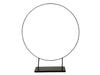 pc. 1 metal ring with base black Ø 57.5 x 68.5 cm