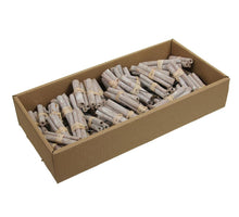 w/b 60 jute stick (3pcs) possy/wire 10cm white wash