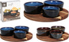 4-Piece Serving Set D21 H5.5CM 2 Assorted Colors