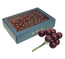 w/b. 18x10 sparkling balls/wire dark orchid 20mm