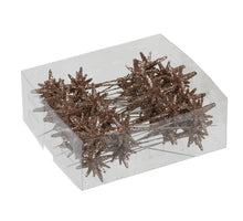 PET 36 3-d sparkling stars/pin champagne 3 cm