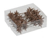 PET 36 3-d sparkling stars/pin champagne 3 cm