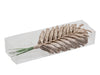 PET 8 sparkling palm leaves/wire champagne 16 cm