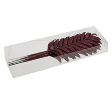 PET 8 sparkling palm leaves/wire dark orchid 16 cm