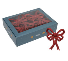 w/b 12 sparkling bows red 13x11 cm