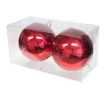 pb. 1 plastic balls red shiny 180mm
