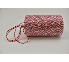Cordino Bicolore 2mm 100mtr Red/White