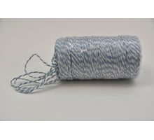 Cordino Bicolore 2mm 100mtr Sky-Blue/White