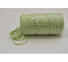 Cordino Bicolore 2mm 100mtr GREEN/WHITE