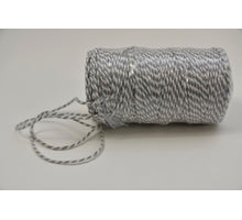 Cordino Bicolore 2mm 100mtr GREY/WHITE