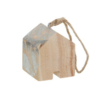 pb. 1 wooden house silver 5x5x6 cm