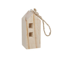 pb. 1 wooden house natural 5x5x12 cm