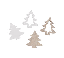 pb. 48 wooden trees white/natural 2.5 cm