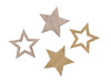 pb. 48 wooden stars gold/natural 2.5 cm