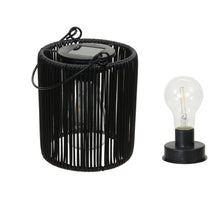 pc. 1 solar lantern black Ø 13.5x15.5 cm