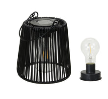 pc. 1 solar lantern black Ø 11.5x15.5 cm