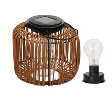 pc. 1 solar lantern brown Ø 16x15 cm