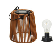 pc. 1 solar lantern brown Ø 11.5x15.5 cm