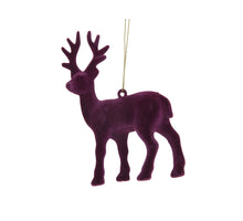 pb. 2 flock deer/hanging d. Lilac 10x13 cm