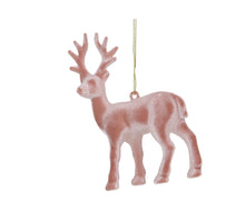 pb. 2 flock deer/hanging pink 10x13 cm