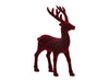 pm. 1 flock deer/standing d. Red 13.5x21 cm