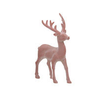 pb. 1 flock deer/standing pink 13.5x21 cm