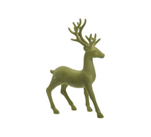 pb. 1 flock deer/standing green 22x35 cm