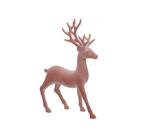 pb. 1 flock deer/standing pink 22x35 cm