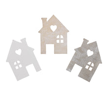 pb. 30 wooden houses/loose 3 ass. 4 cm
