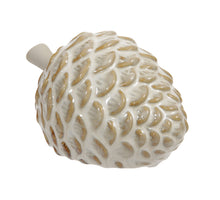 pc. 1 ceramic cone beige 11x8x6 cm