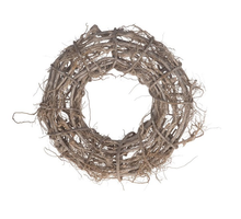 Root wreath raw 59x17cm White-wash