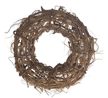 Root wreath raw 59x17cm Natural