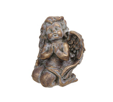 pc. 1 cement angel gold 12x10x14.5 cm