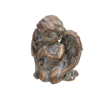 pc. 1 cement angel gold 13x8.5x16 cm