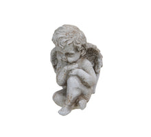 pc. 1 cement angel antique 8x7x10.5 cm