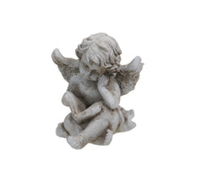 pc. 1 cement angel antique 8x7.5x10 cm