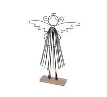 pc. 1 metal angel/standing black 22.5x4.5x33 cm