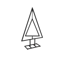 pc. 1 metal tree/standing black 25x8x40.5 cm