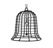 pc. 1 metal bell/hanging black 15x16 cm