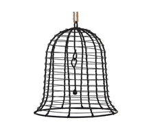 pc. 1 metal bell/hanging black 18x19,5 cm
