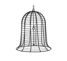 pc. 1 metal bell/hanging black 24x28 cm