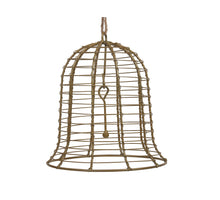 pc. 1 metal bell/hanging gold 18x19.5 cm